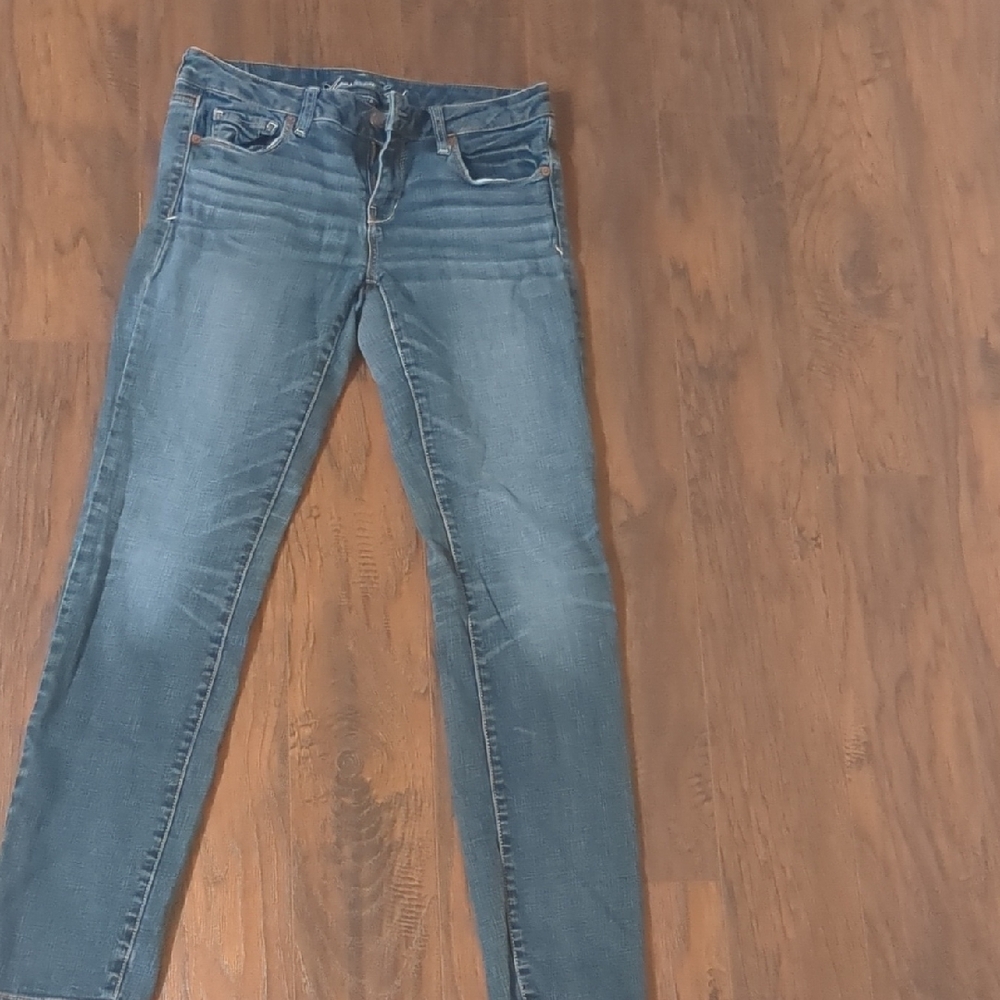 American Eagle Outfitters Women's Blue Skinny Jeans
